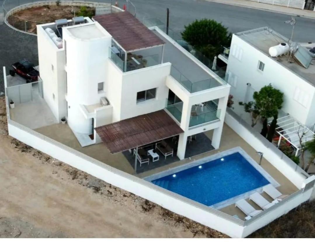 Geo Panoramic Villa +Pool +Game Room +Gym Protaras Exterior foto